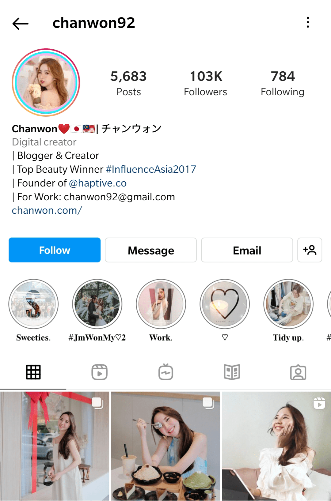 Instagram Bio Sample 2